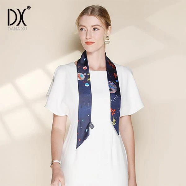 narrow silk scarf china
