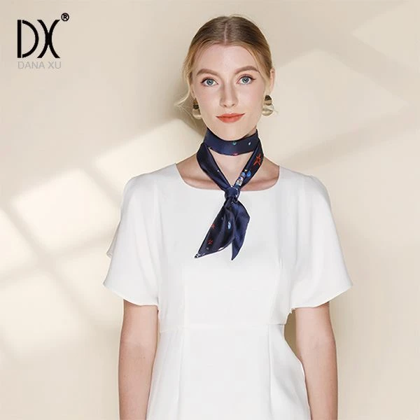 narrow silk scarf long