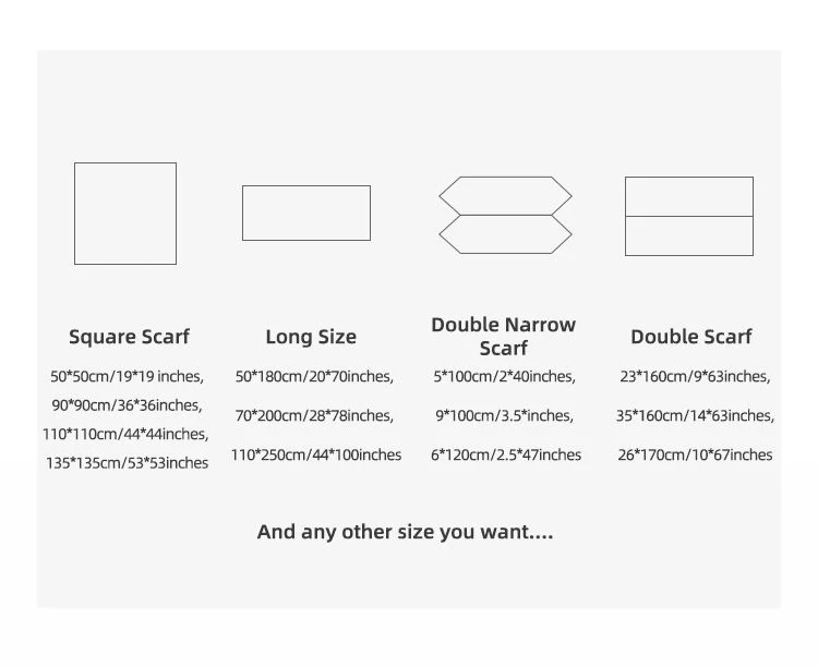 scarf size