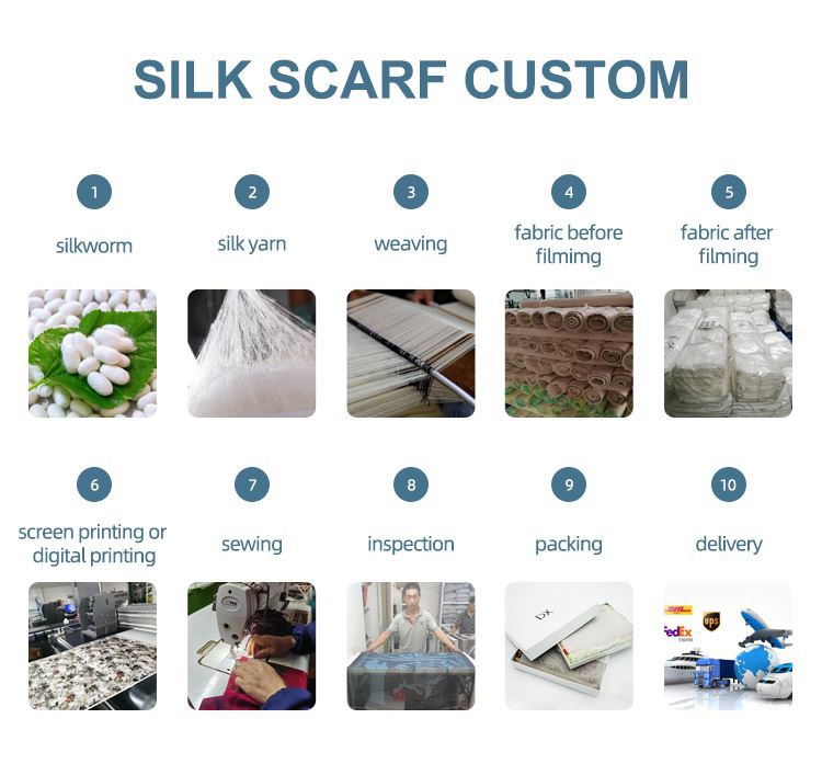 silk scarf custom
