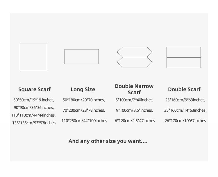 scarf size