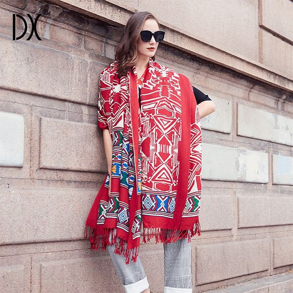 red wool scarf womens factory
