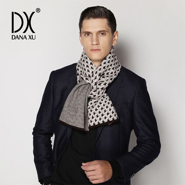 silk wool scarf mens narrow