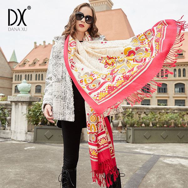 red wool shawl wrap china
