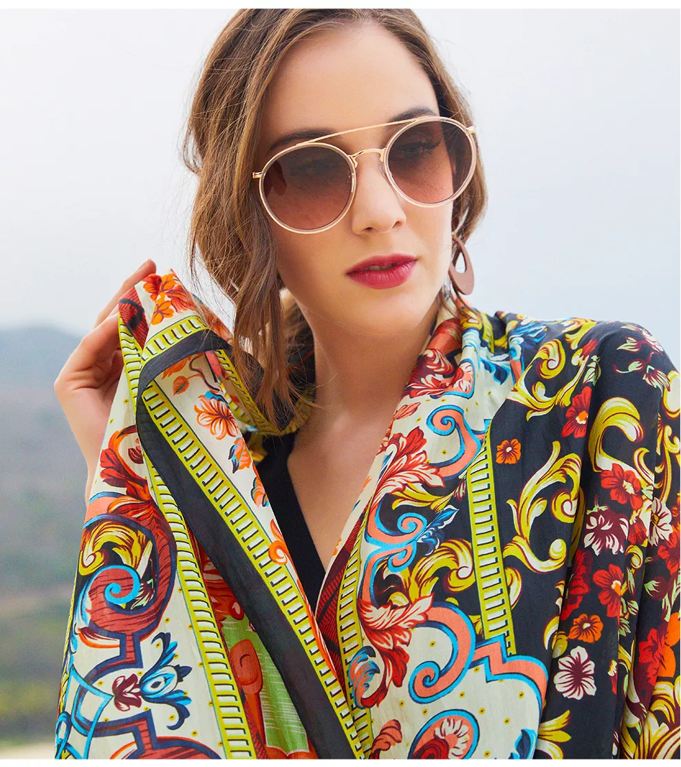 Wholesale Summer 100% Silk Chiffon Scarves 6