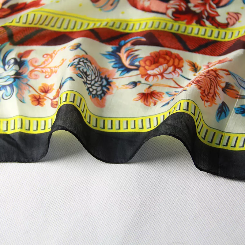 Wholesale Summer 100% Silk Chiffon Scarves 9