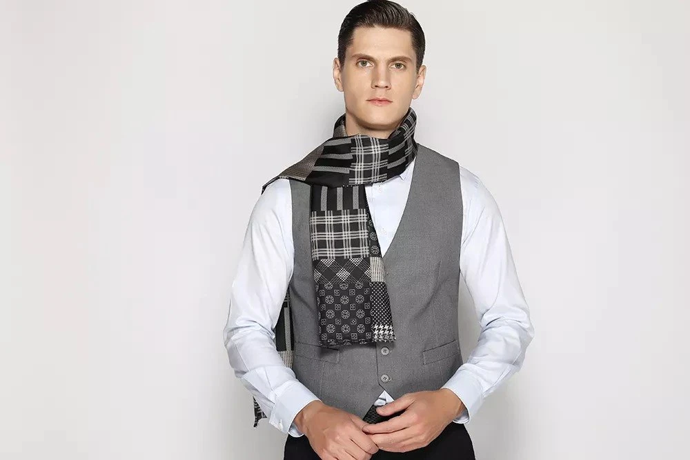 men silk scarf 5-3