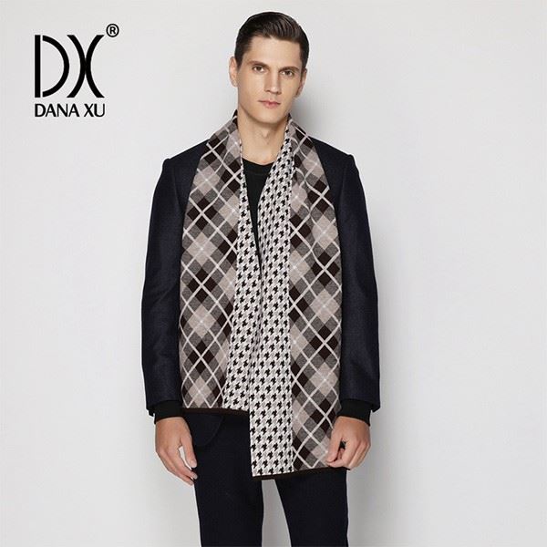100 wool scarf mens long