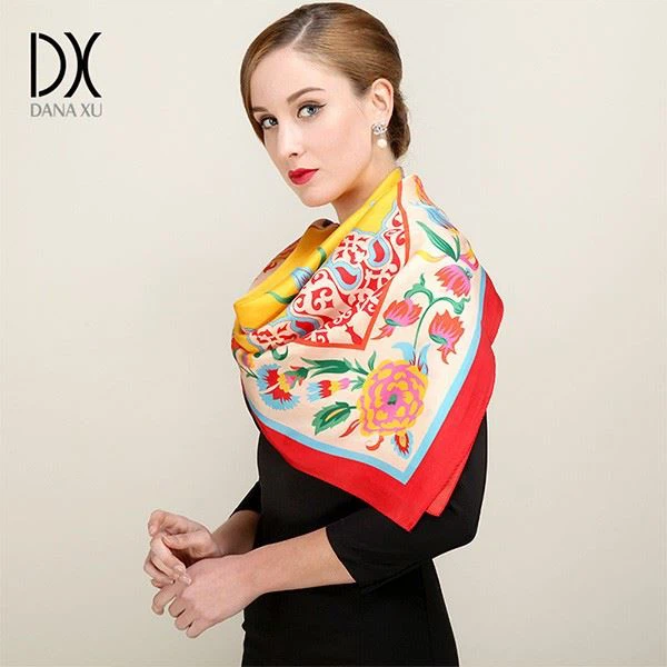 36 inch square silk scarf china