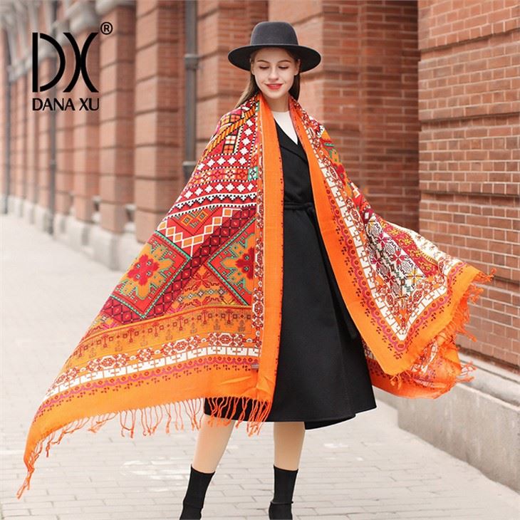 Yak Knitted Woolen Stole Scarf