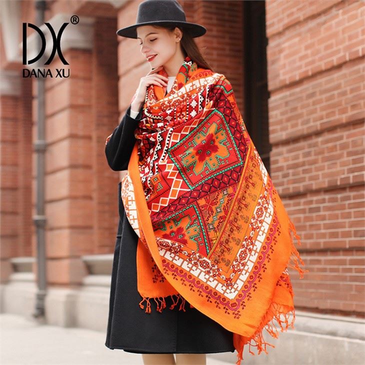 Big Yak Knitted Woolen Stole Scarf factory