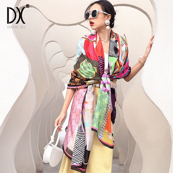 wholesale Colorful Silk Shawl Wrap