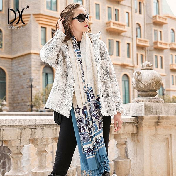 Large Wool Scarf Wrap Women