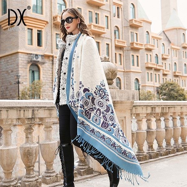 large wool scarf wrap women big