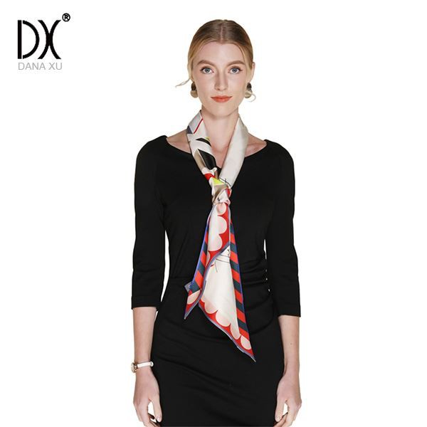 Long Skinny Silk Scarf