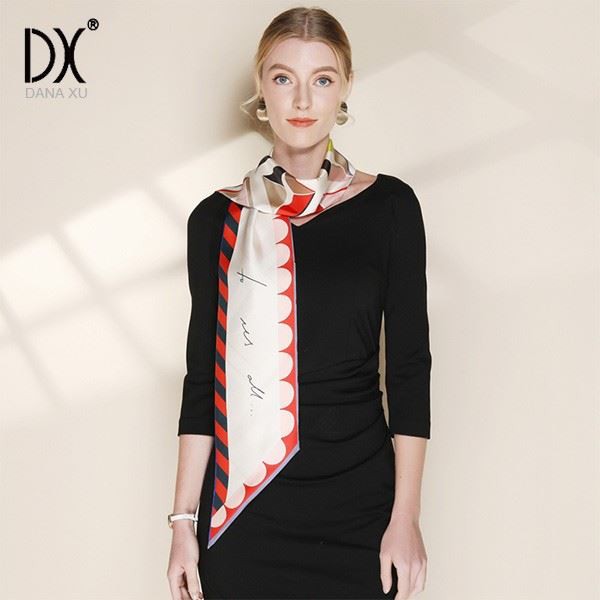 narrow silk scarf china