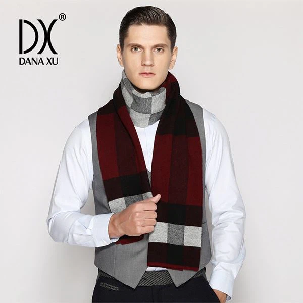 Mens Wool Cashmere Scarf