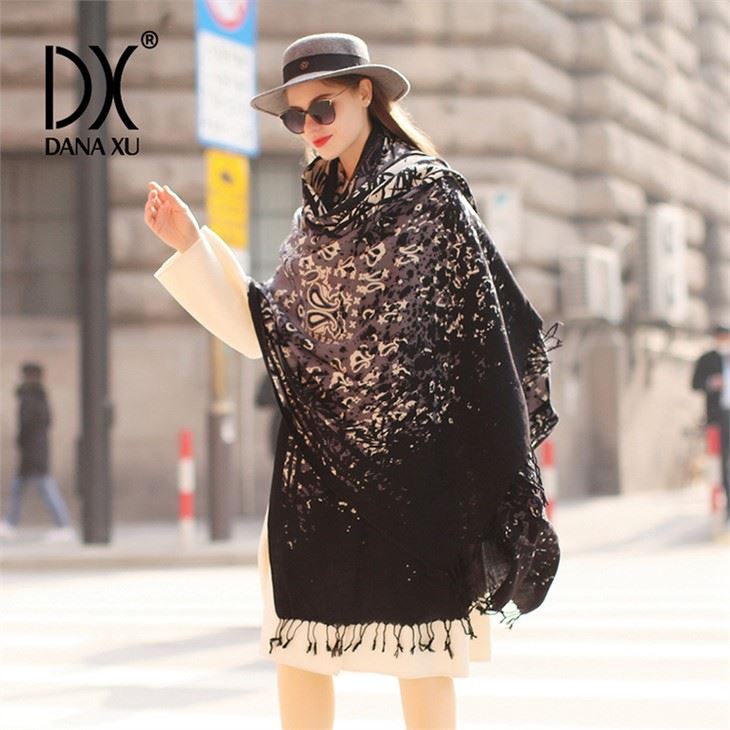 Pink Cashmere Blend Wool Scarf Manufacturers