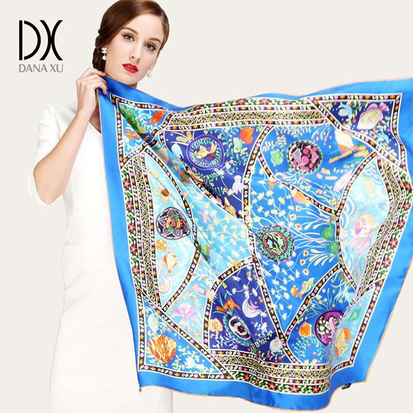 Satin Silk Square Scarf