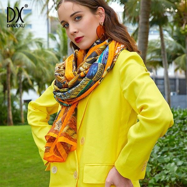 silk formal wrap shawl print