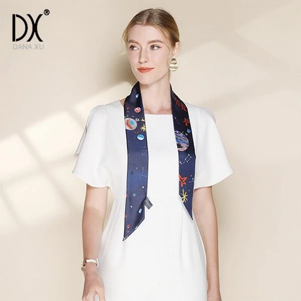 narrow silk scarf china