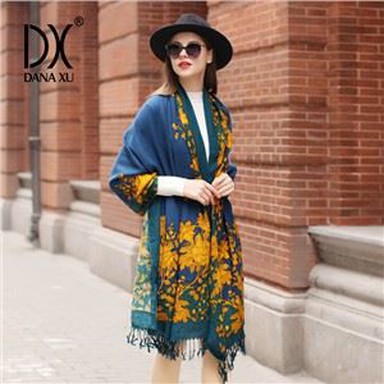 Dark Green Emerald Wool Scarf