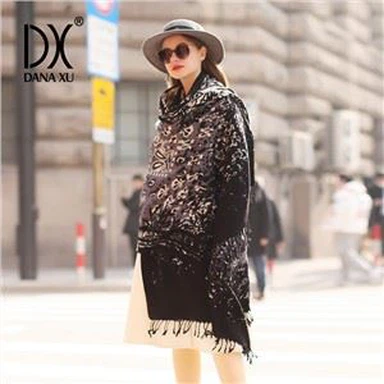 Unisex Warm Woolen Solid Color Wool Scarf