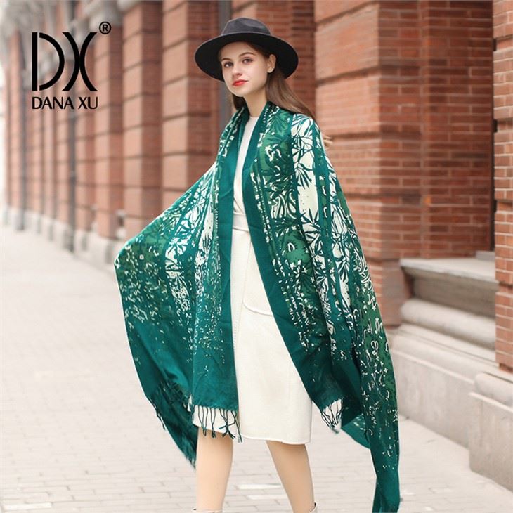 Solid Color Wool Scarf For Spring