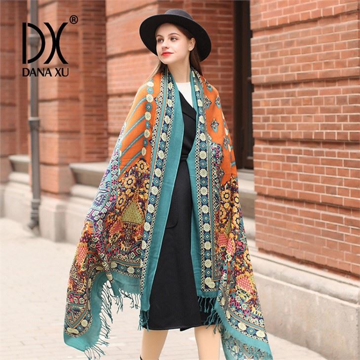 Solid Color Wool Scarf With Tassel for sale