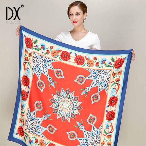 Twill Silk Square Scarf