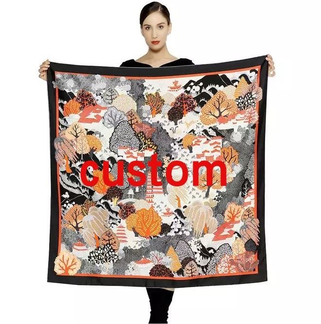 Bandana Square 100% Pure Silk Scarf suppliers