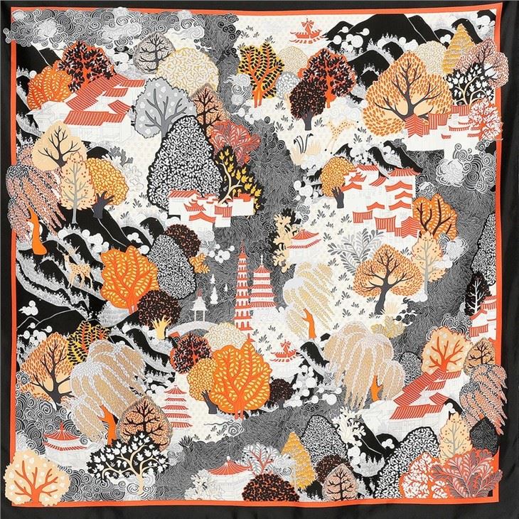 Bandana Square 100% Pure Silk Scarf for sale