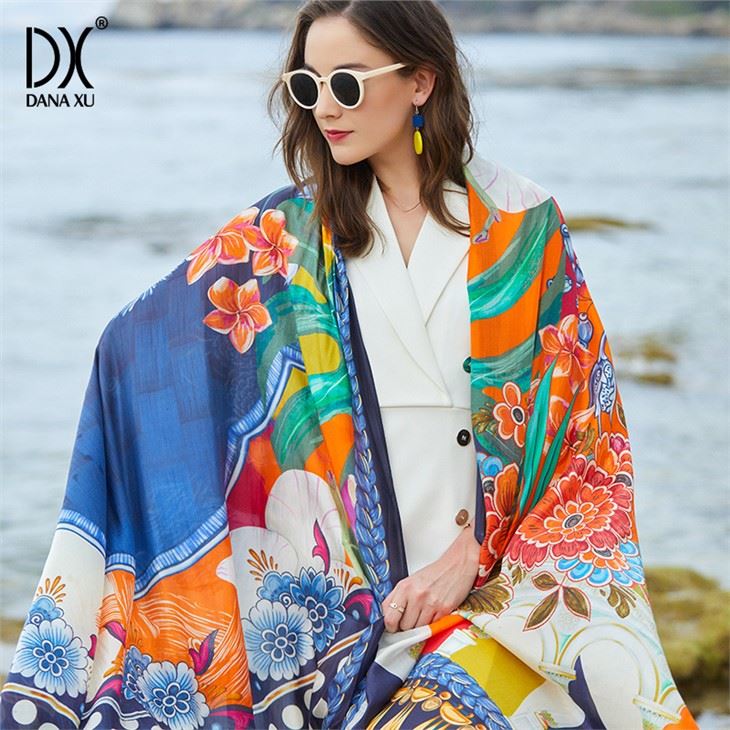 Simple Silk Shawl Wrap