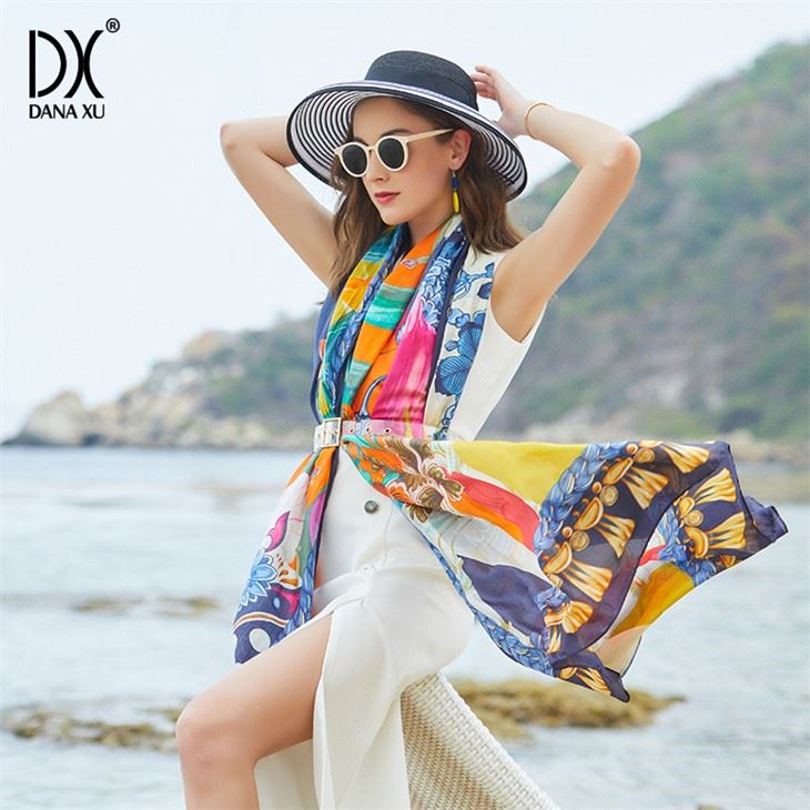 Breathable Simple Silk Shawl Wrap factory