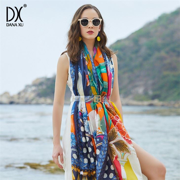 Breathable Simple Silk Shawl Wrap for sale