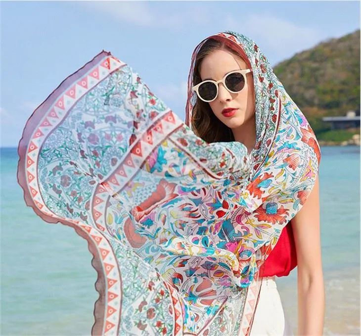 Custom Printed Liberty Silk Square Scarf