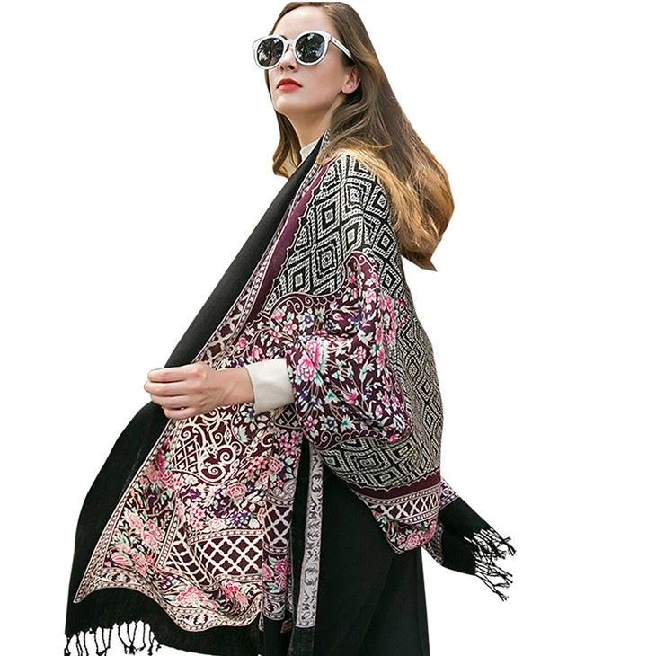  Printing Cashmere Scarf Pashmina Shawl