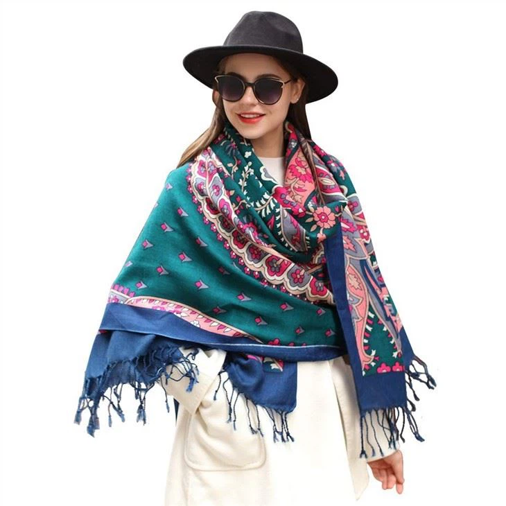 wholesale  Printing Cashmere Scarf Pashmina Shawl