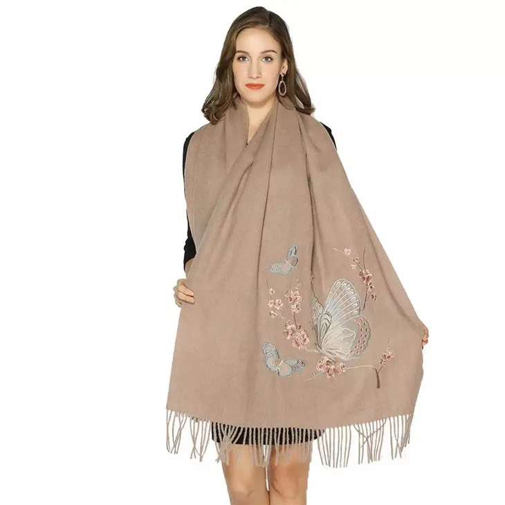 Custom Women Dupatta Embroidery Scarf