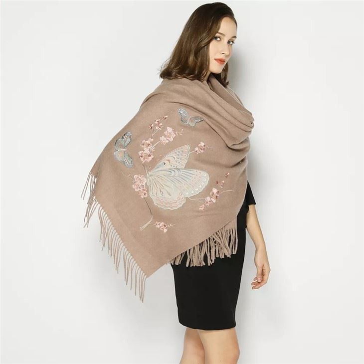 Custom Women Dupatta Embroidery Scarf suppliers