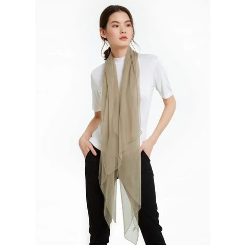 Delicate Chiffon Silk Square Scarf for sale