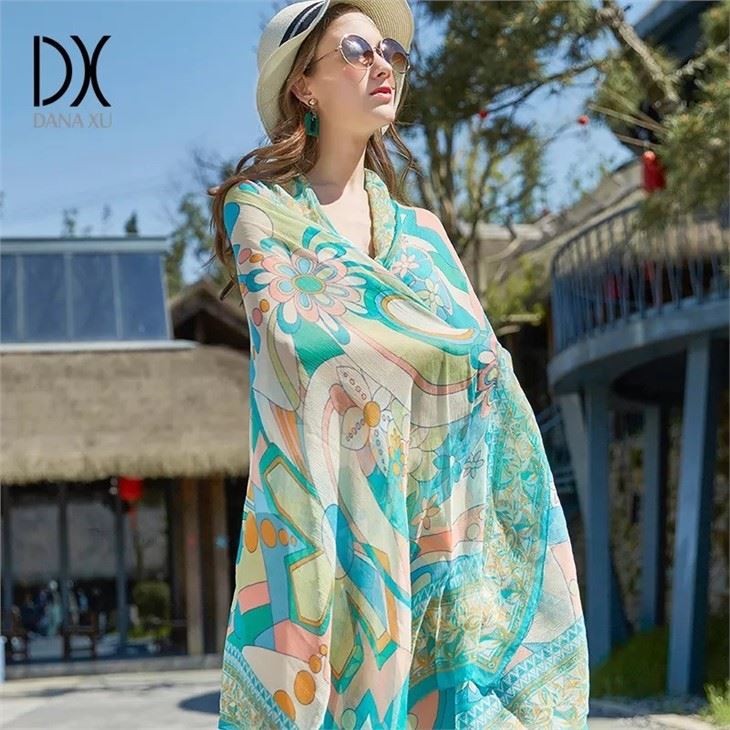 Extra Wide 100% Mulberry Silk Chiffon Scarf Manufacturers