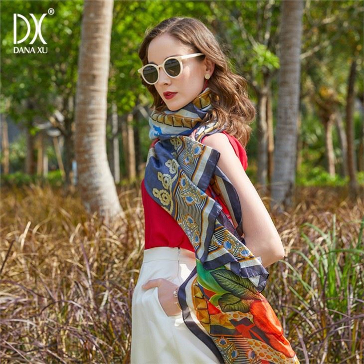 Oversize Soft Shawl Beach Silk Wrap