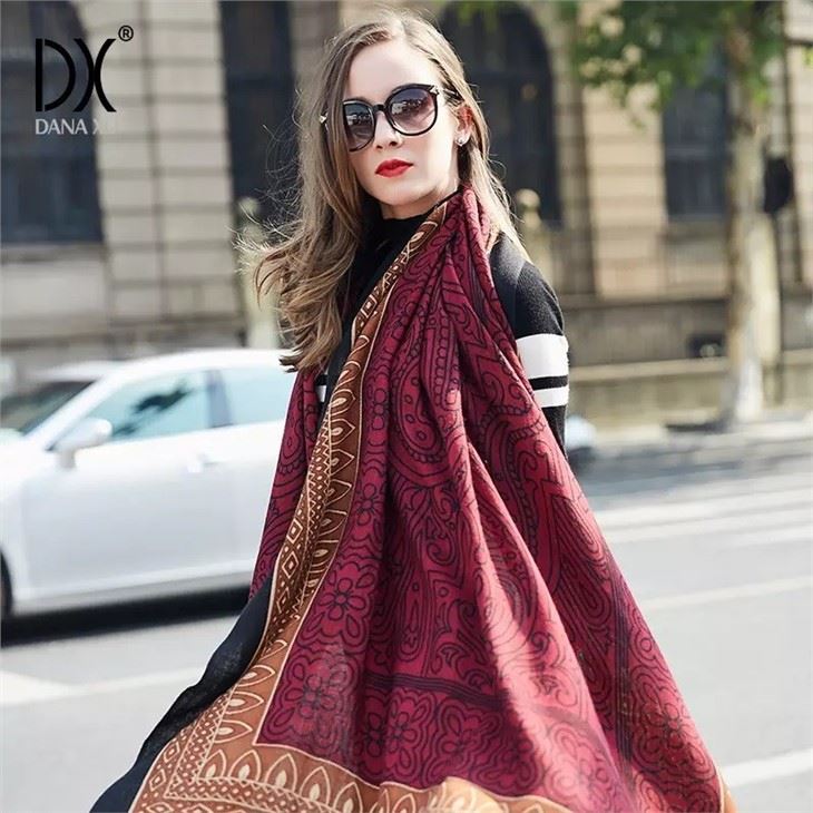 Hijab Fall Winter Shawls Soft Fell Scarves suppliers