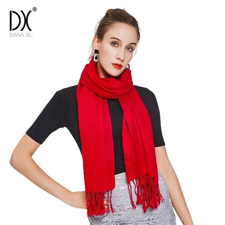 Customized Jacquard Velvet Scarves With Tassels