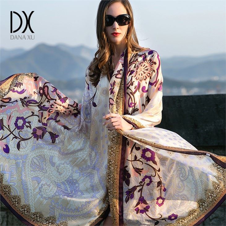 Magnificent Print Silk Square Scarf