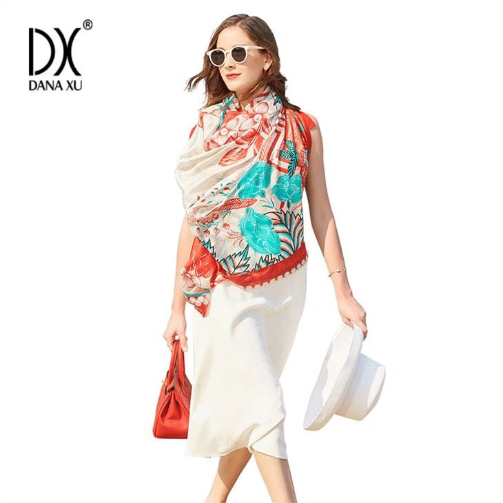 New Design Summer Silk Shawl Wrap