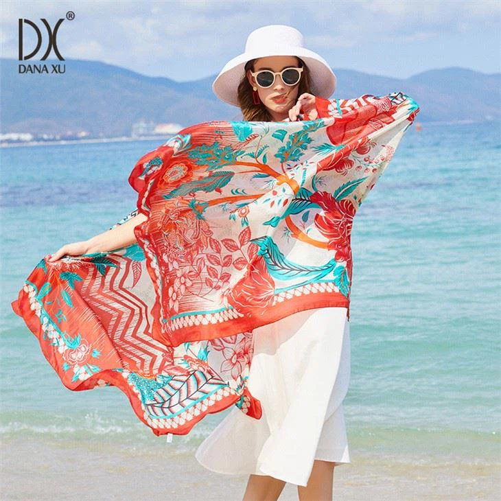 New Design Summer Silk Shawl Wrap factory