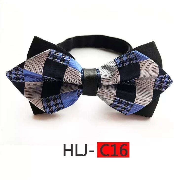 New York Gentlemen's Diamond Pointed Pre-Tied Bow Tie Cravat Men