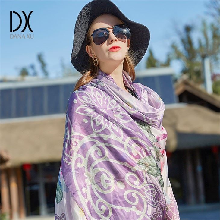 Soft Shawl Beach Silk Wrap